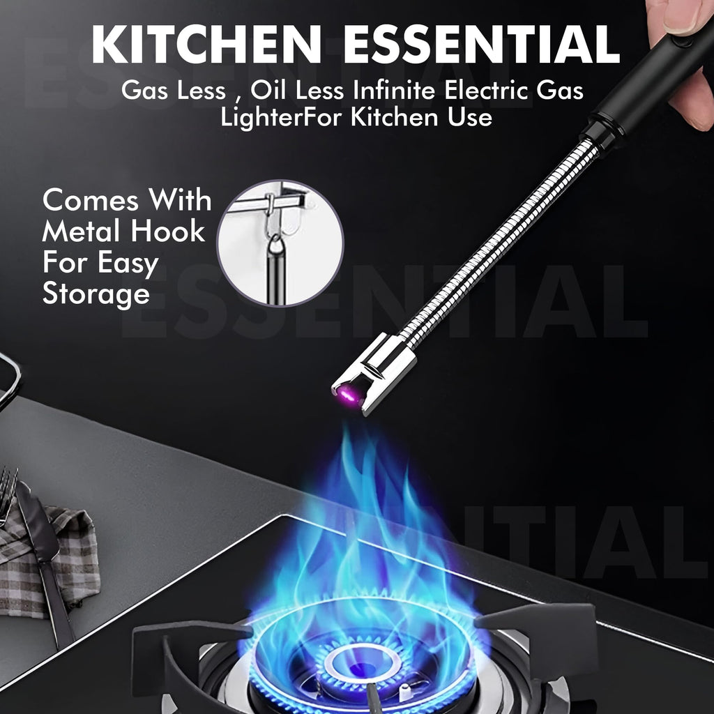 Rechargeable USB-C Electric Arc Lighter with Flexible Neck
