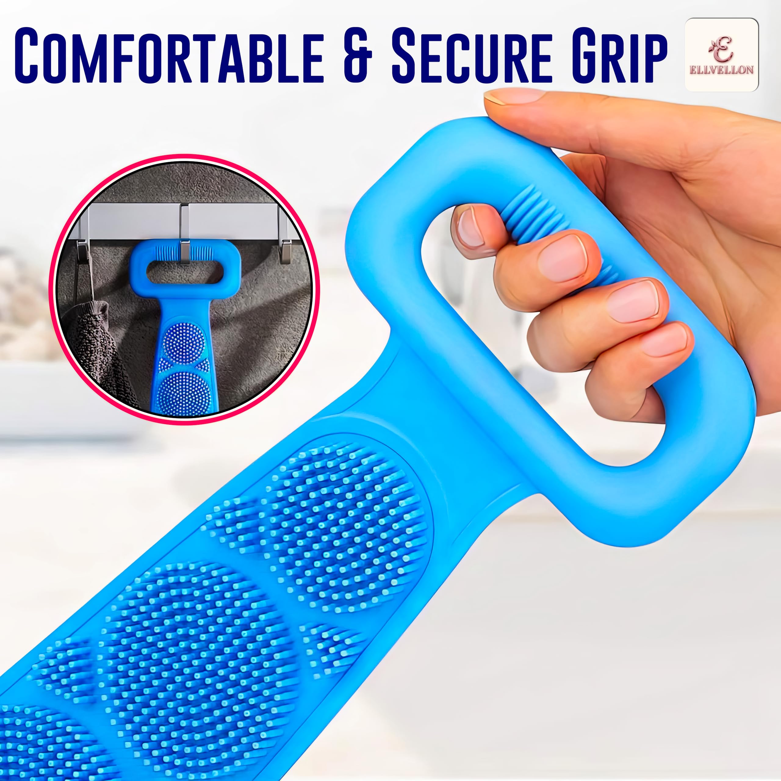 Silicone Body Scrubber Belt for a Spa-Like Clean