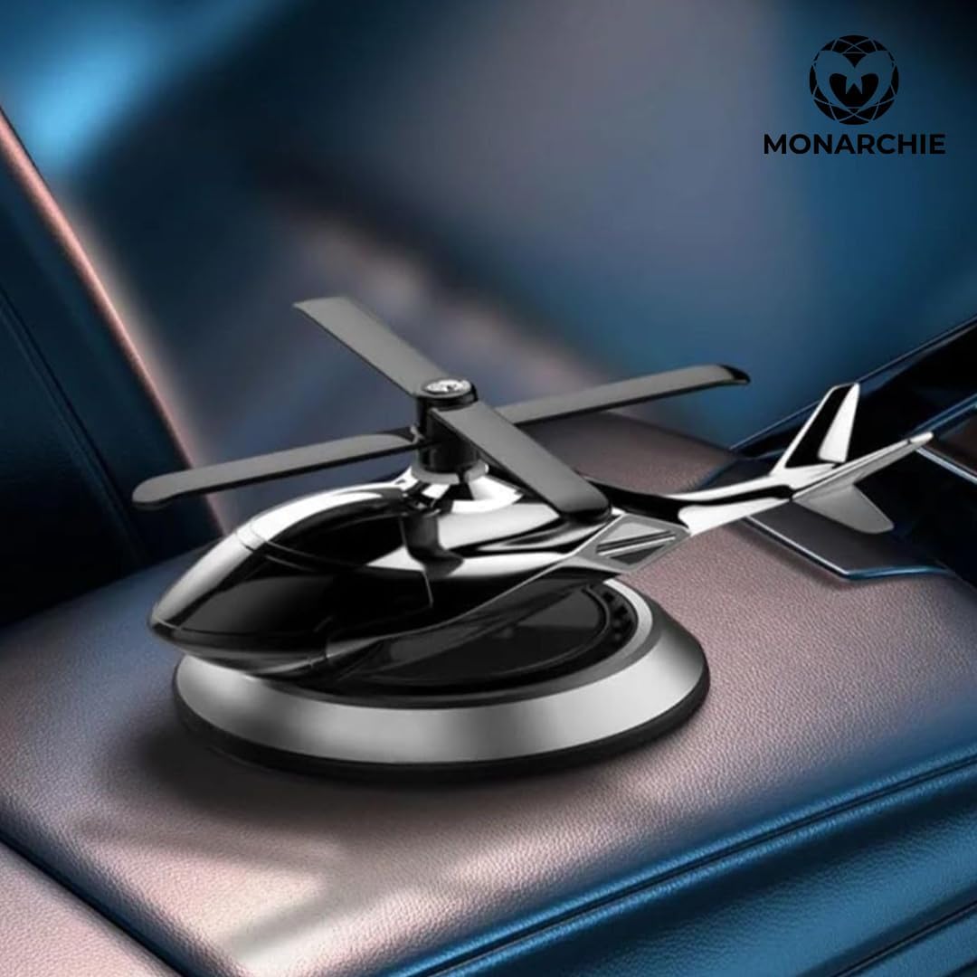 Solar Powered Helicopter Car Dashboard Aroma Diffuser