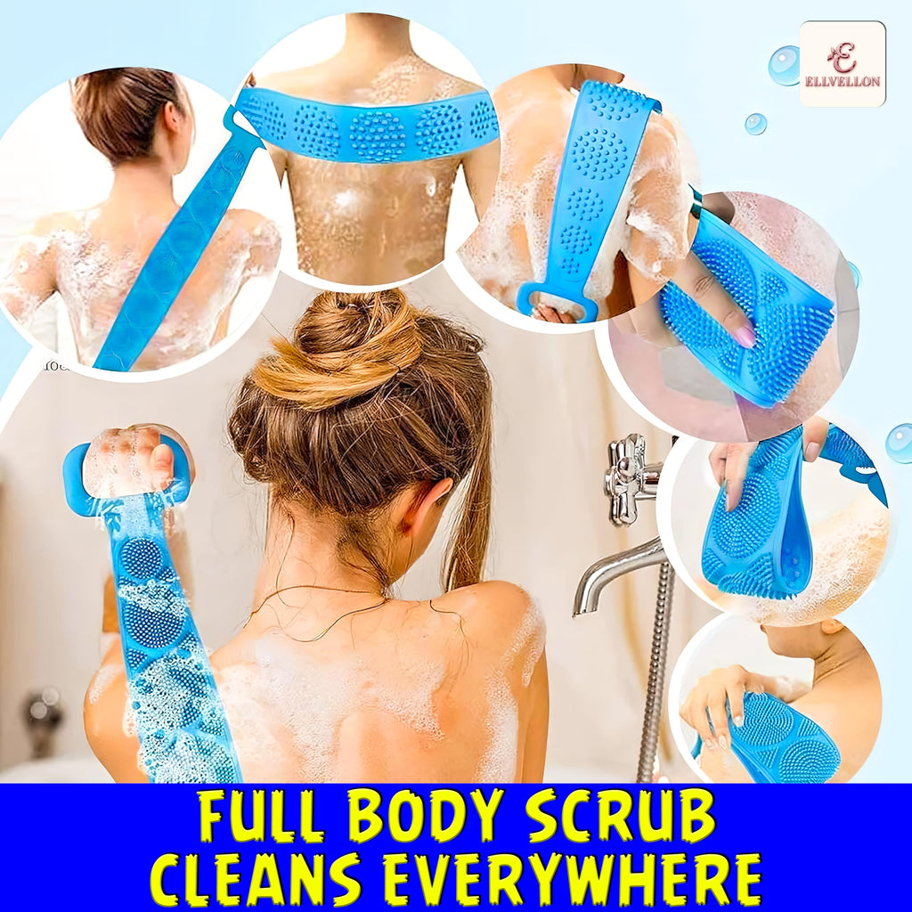 Silicone Body Scrubber Belt for a Spa-Like Clean
