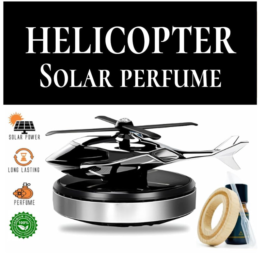 Solar Powered Helicopter Car Dashboard Aroma Diffuser