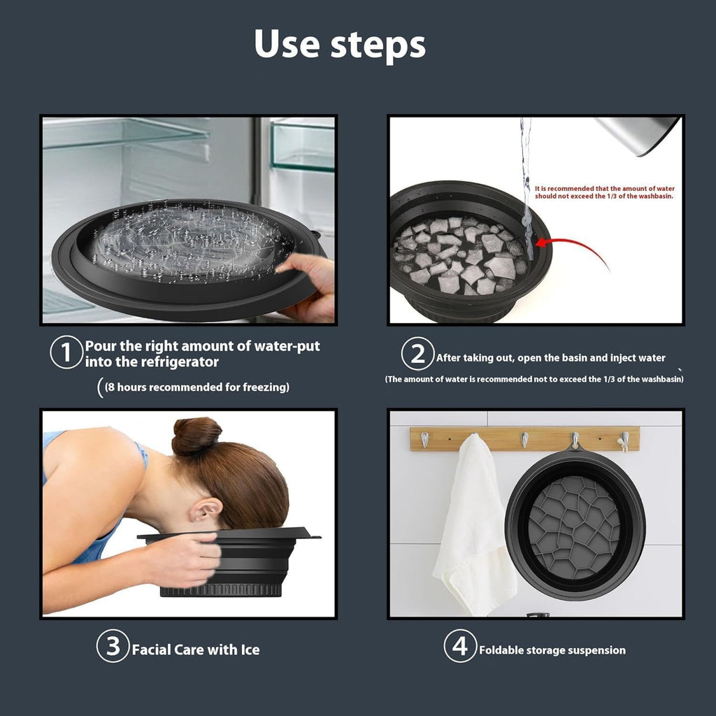 Silicone Ice Face Bowl for Skin Cooling Therapy