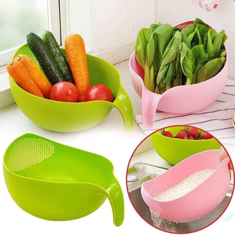 Modern Kitchen Rice Washer Bowl with Smart Strainer