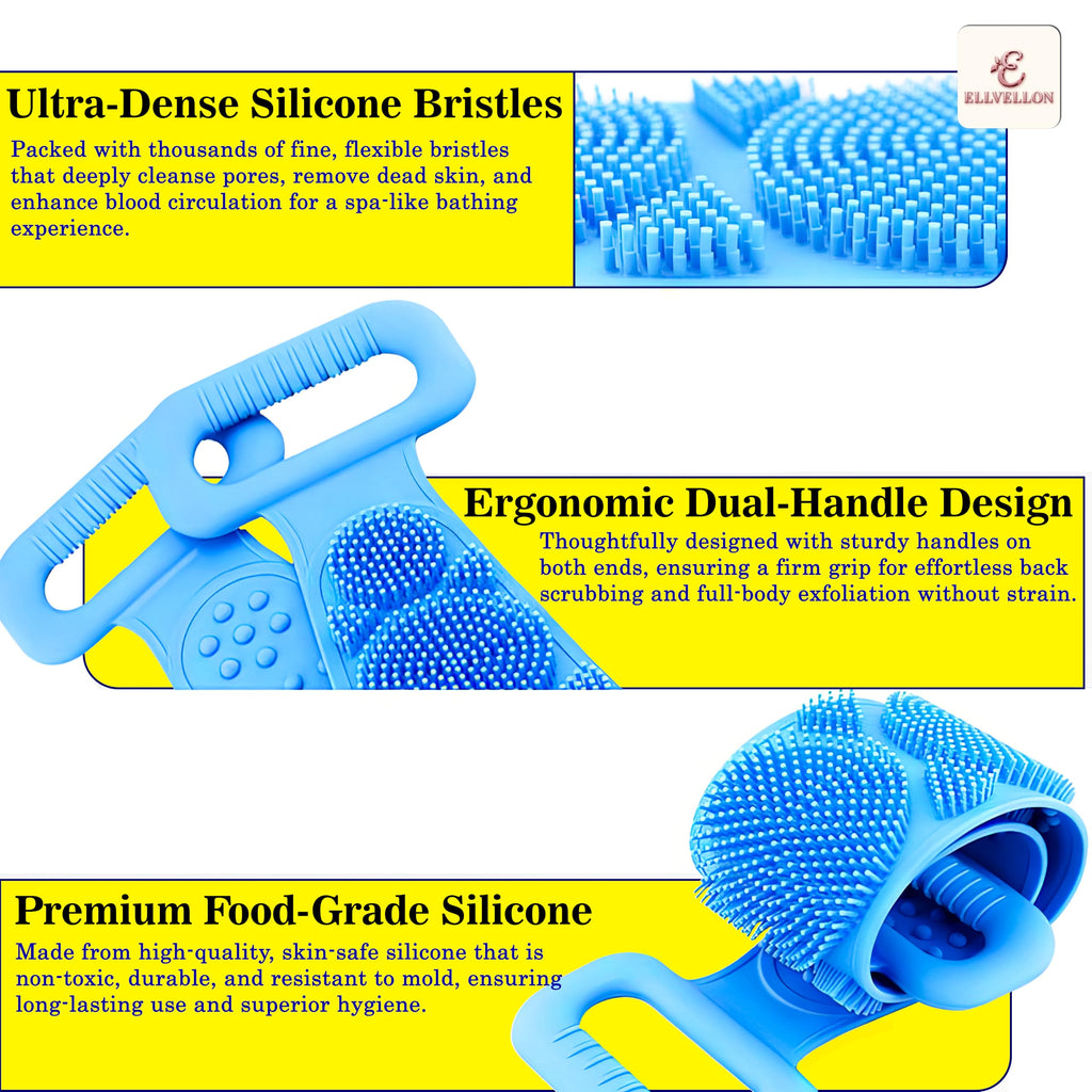 Silicone Body Scrubber Belt for a Spa-Like Clean