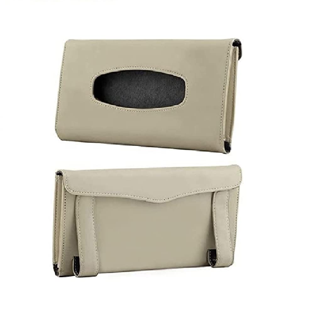 Sleek Luxury Leather Car Tissue Holder