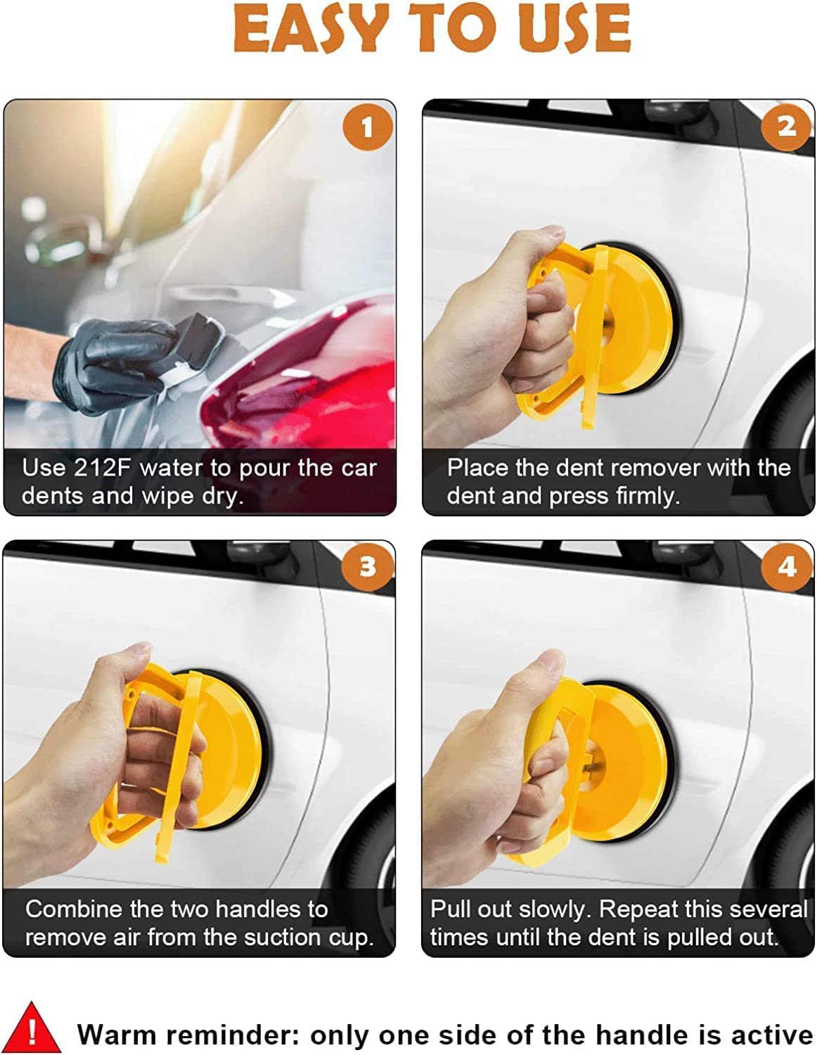 Heavy-Duty Suction Cup Dent Remover - Car Dent Puller