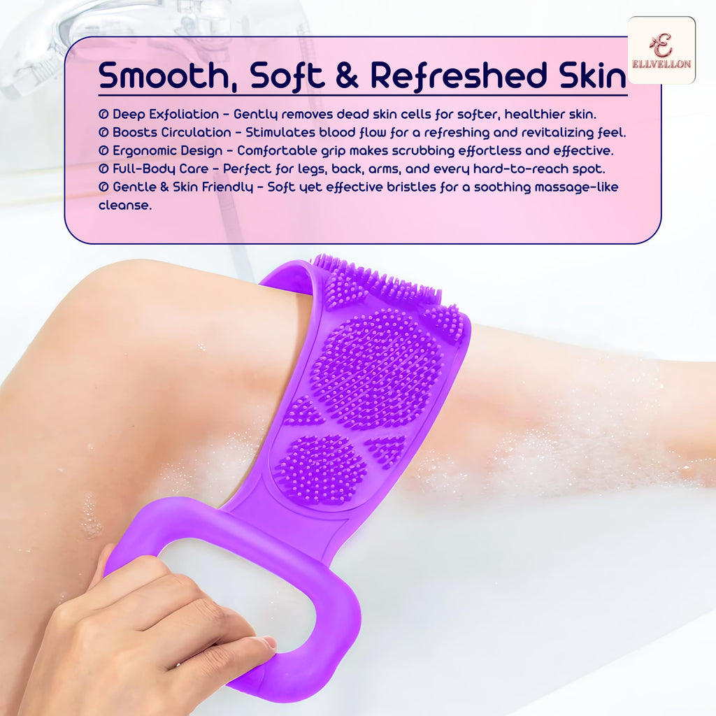 Silicone Body Scrubber Belt for a Spa-Like Clean