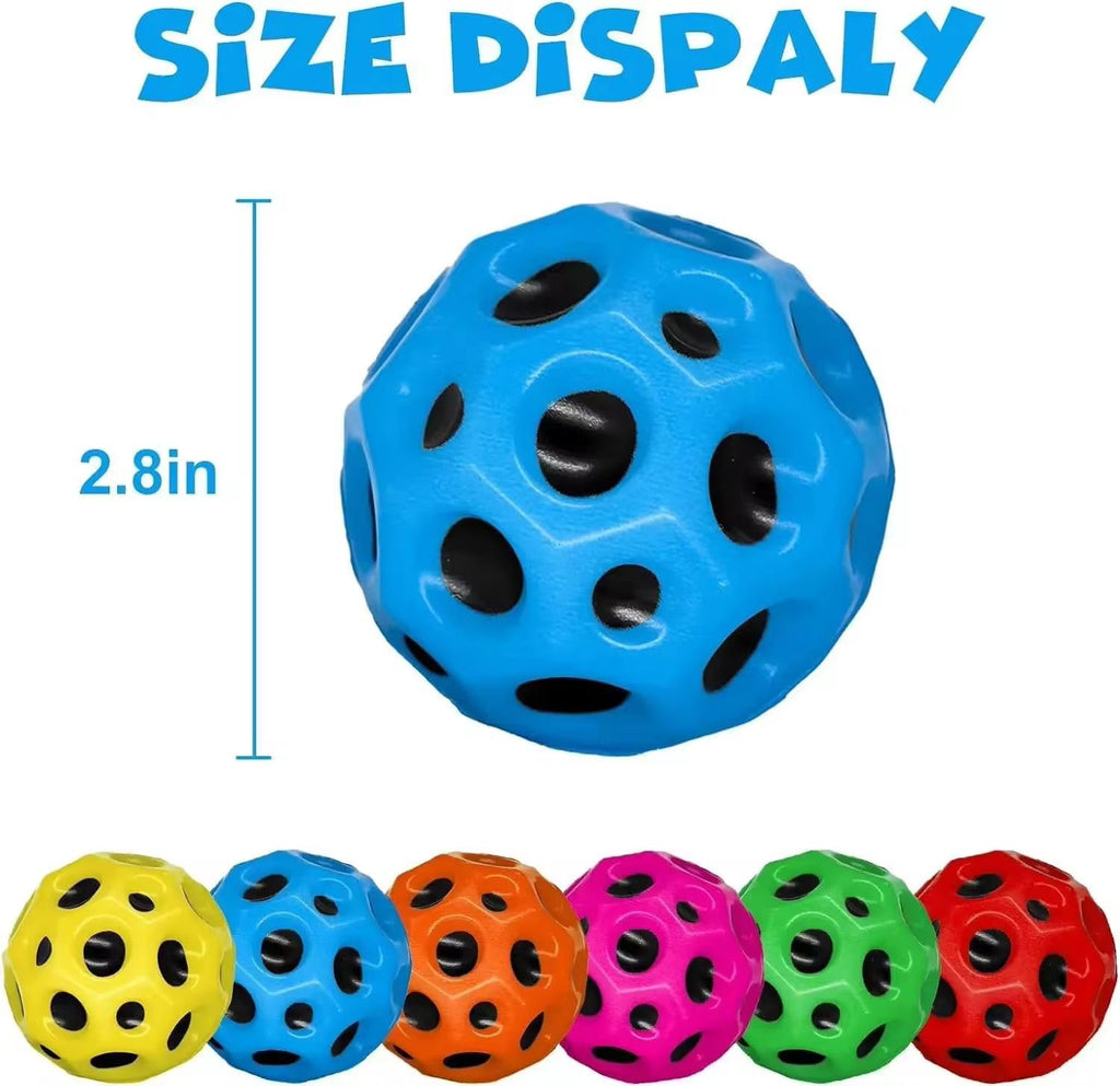 Super Bouncy Rubber Moon Ball Toy with Craters