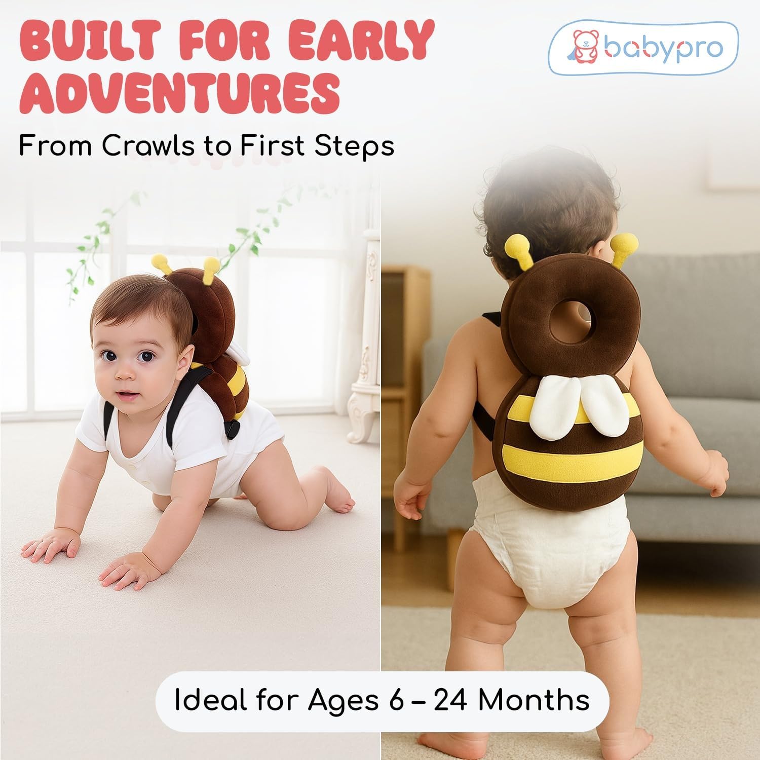 Baby Head Protector Pillow for Toddler Safety Backpack