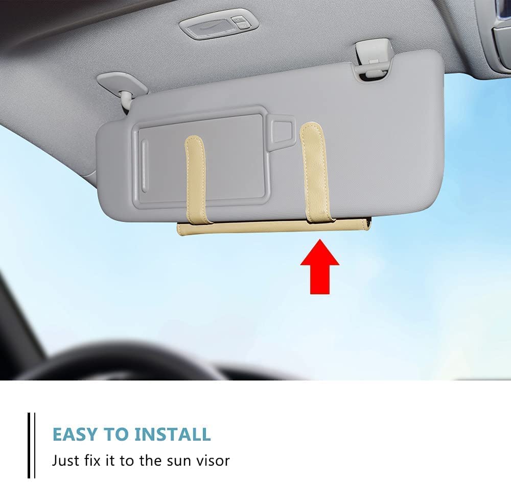 Sleek Luxury Leather Car Tissue Holder