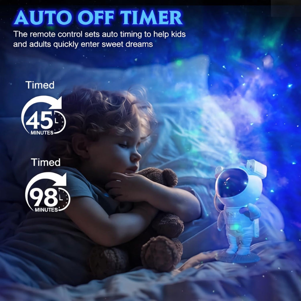 Astronaut Galaxy Projector Lamp – Star & Nebula Light for Home Decor