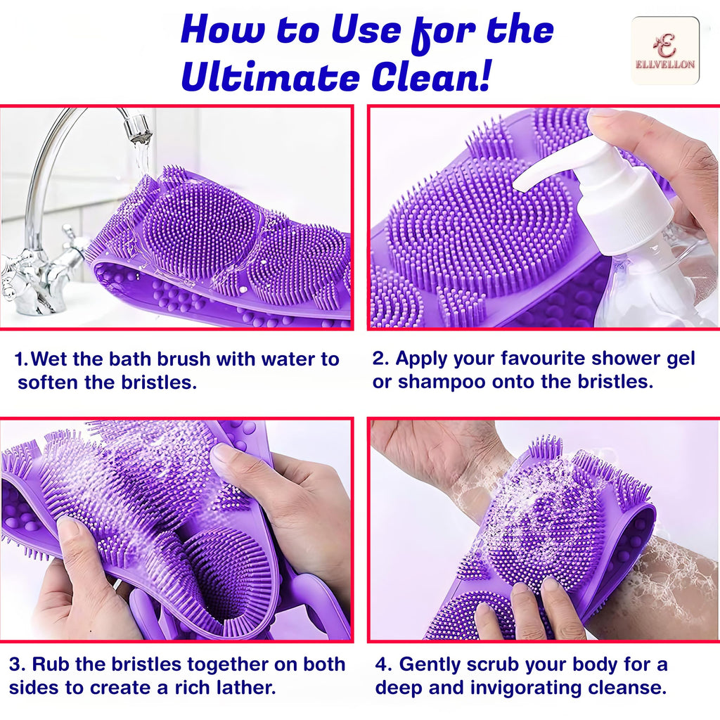 Silicone Body Scrubber Belt for a Spa-Like Clean