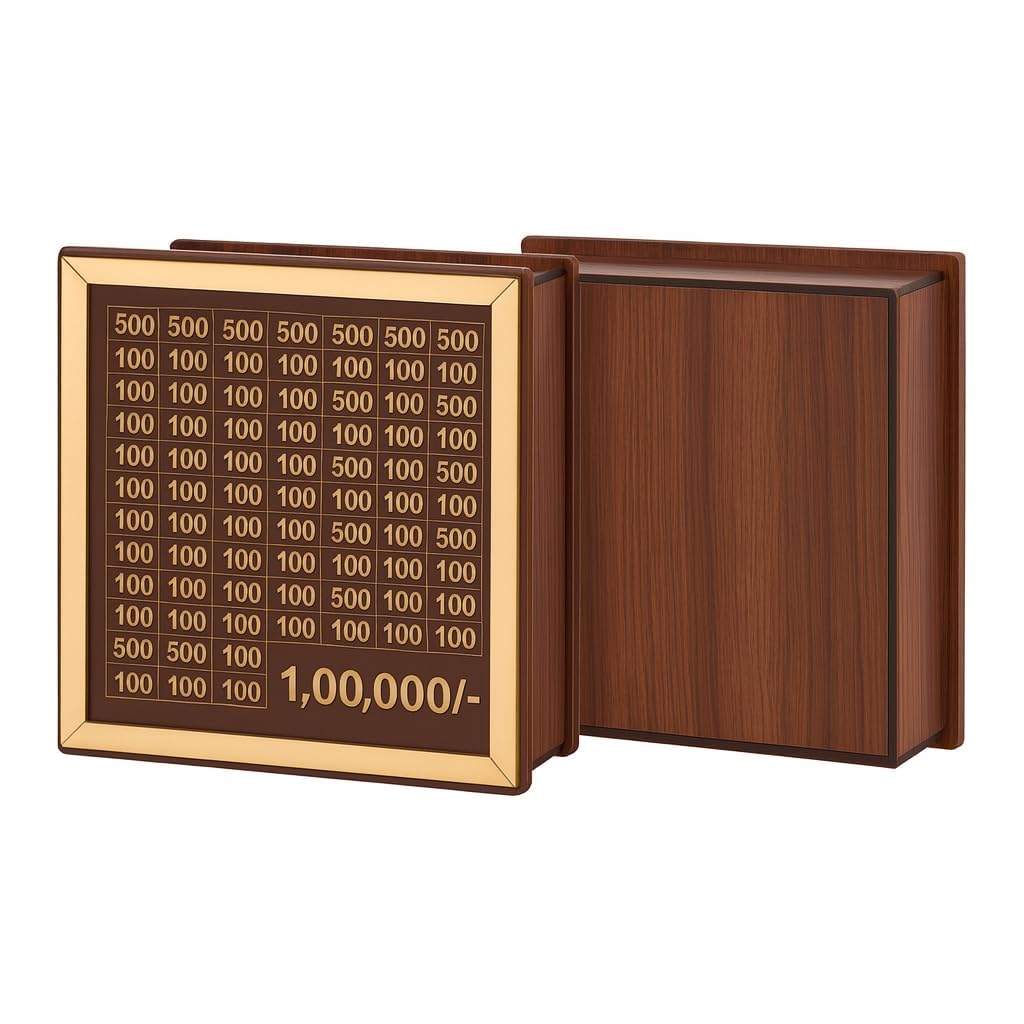 Unlock Your ₹1 Lakh Dream with wooden Smart Saving Box